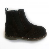 219-H Nens Brown Suede Chelsea Boot 